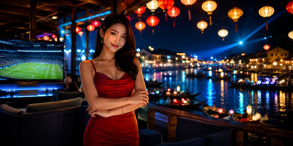 Người dùng tại Hội An xem cá cược thể thao trực tuyến bên ly cà phê